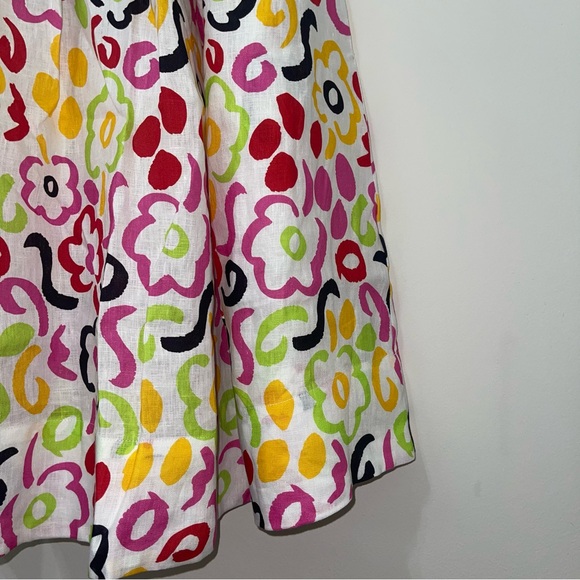 RHODE Linen Sophie Dress in Painted Bloom - Picture 9 of 10